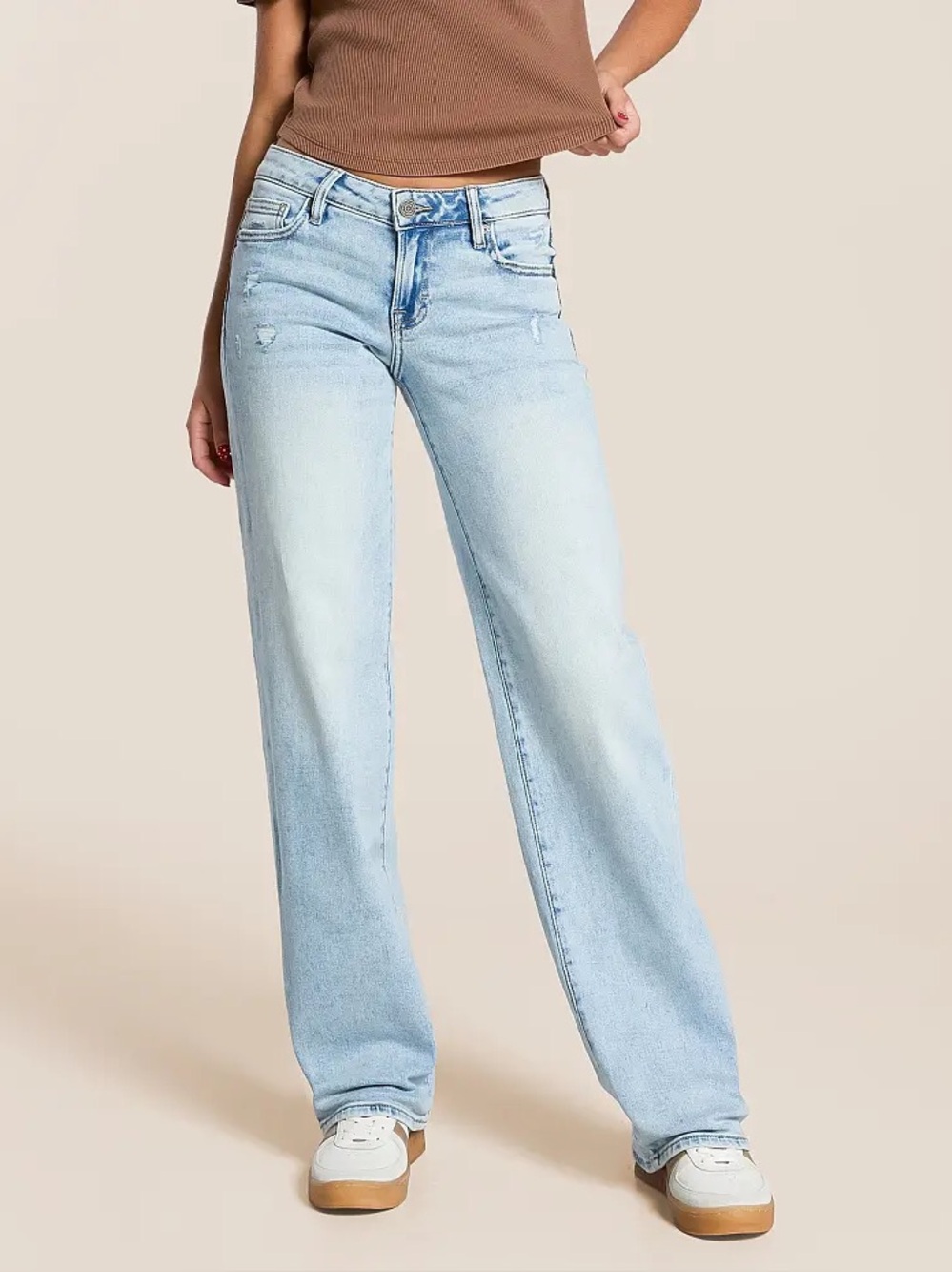 Hidden Tatum low rise Dad Stretch Jean light wash size 26